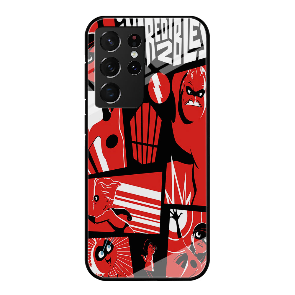 Incredibles Frame Red Samsung Galaxy S21 Ultra Case