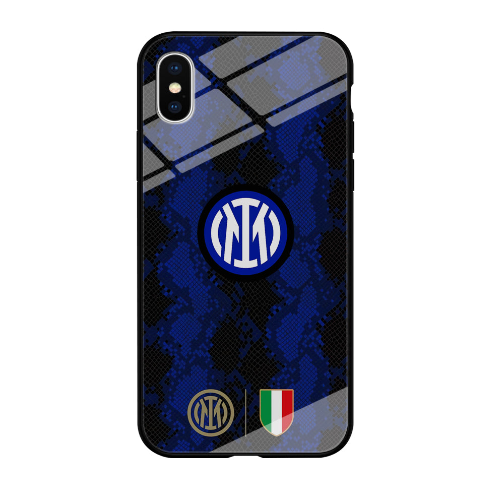 Internazionale Milano Pattern Jersey iPhone X Case