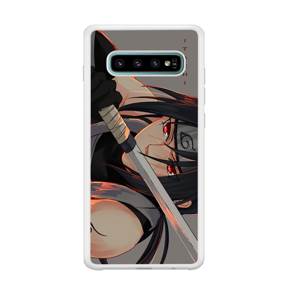 Itachi The Sword on Anbu Samsung Galaxy S10 Case