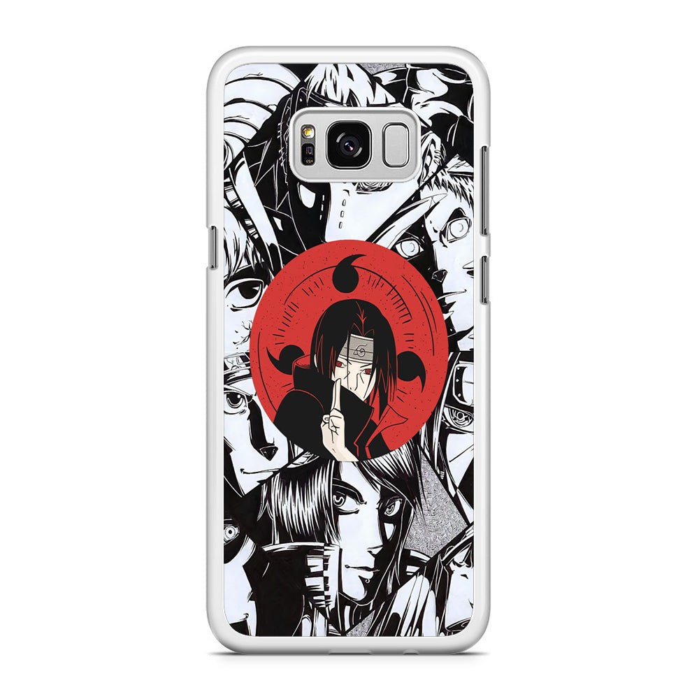 Itachi, The Hero Behind The Scenes Samsung Galaxy S8 Plus Case Rubber White (2D Case)