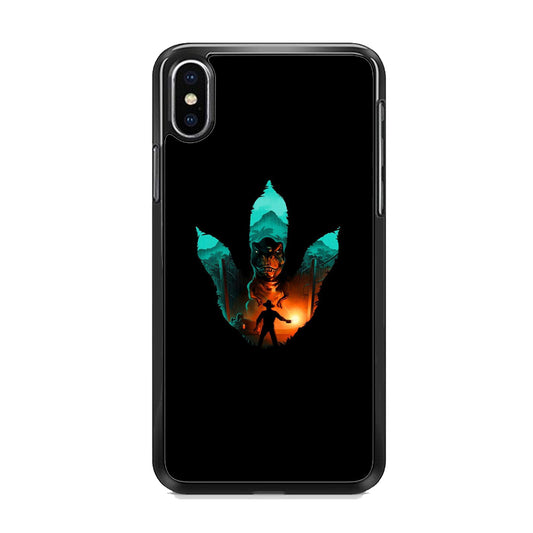 Jurassic Park Footprint T Rex iPhone X Case
