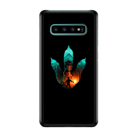 Jurassic Park Footprint T Rex Samsung Galaxy S10 Case