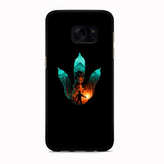 Jurassic Park Footprint T Rex Samsung Galaxy S7 Edge Case