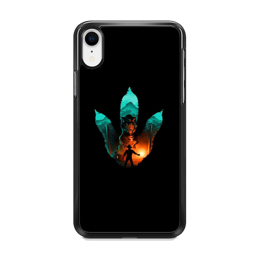 Jurassic Park Footprint T Rex iPhone XR Case