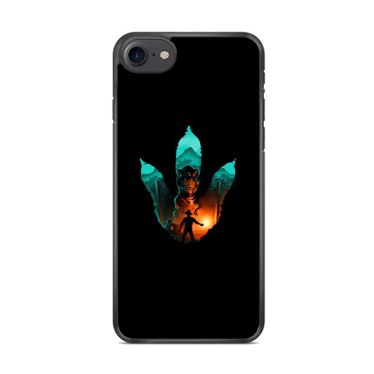 Jurassic Park Footprint T Rex iPhone 8 Case