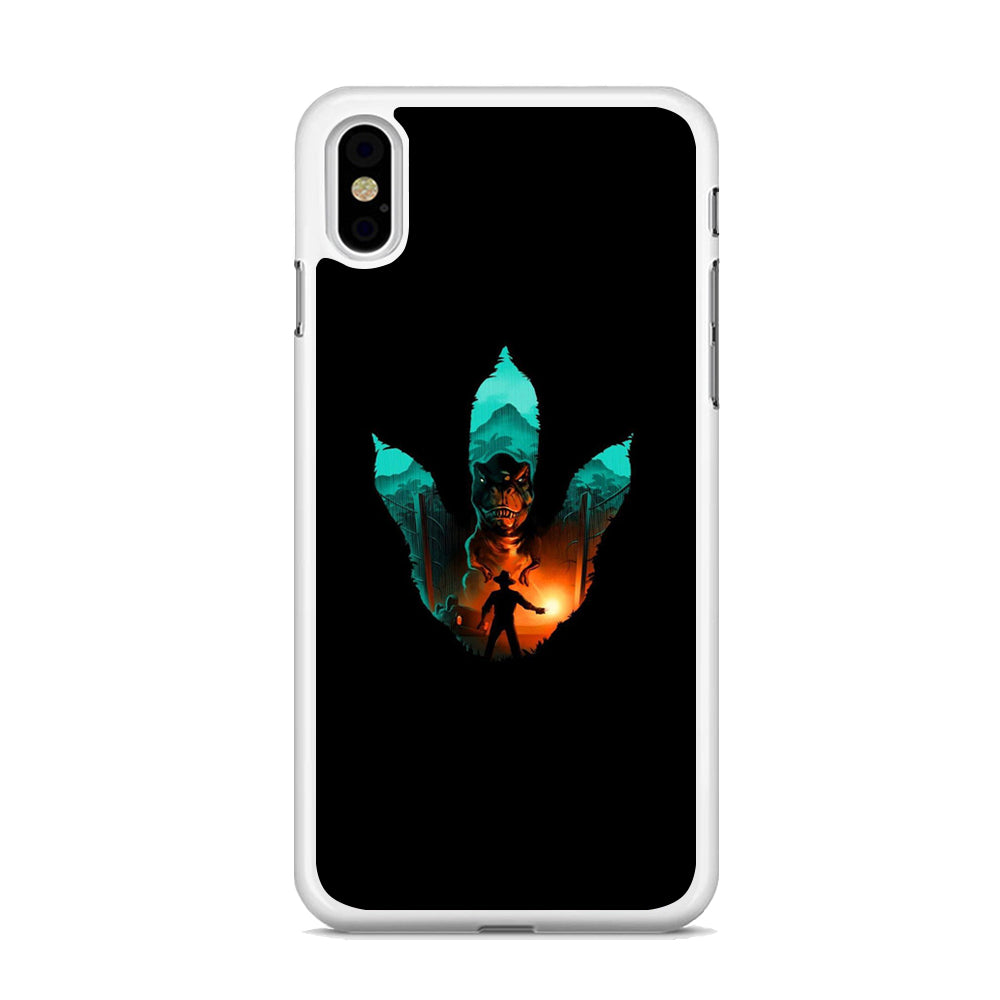 Jurassic Park Footprint T Rex iPhone X Case