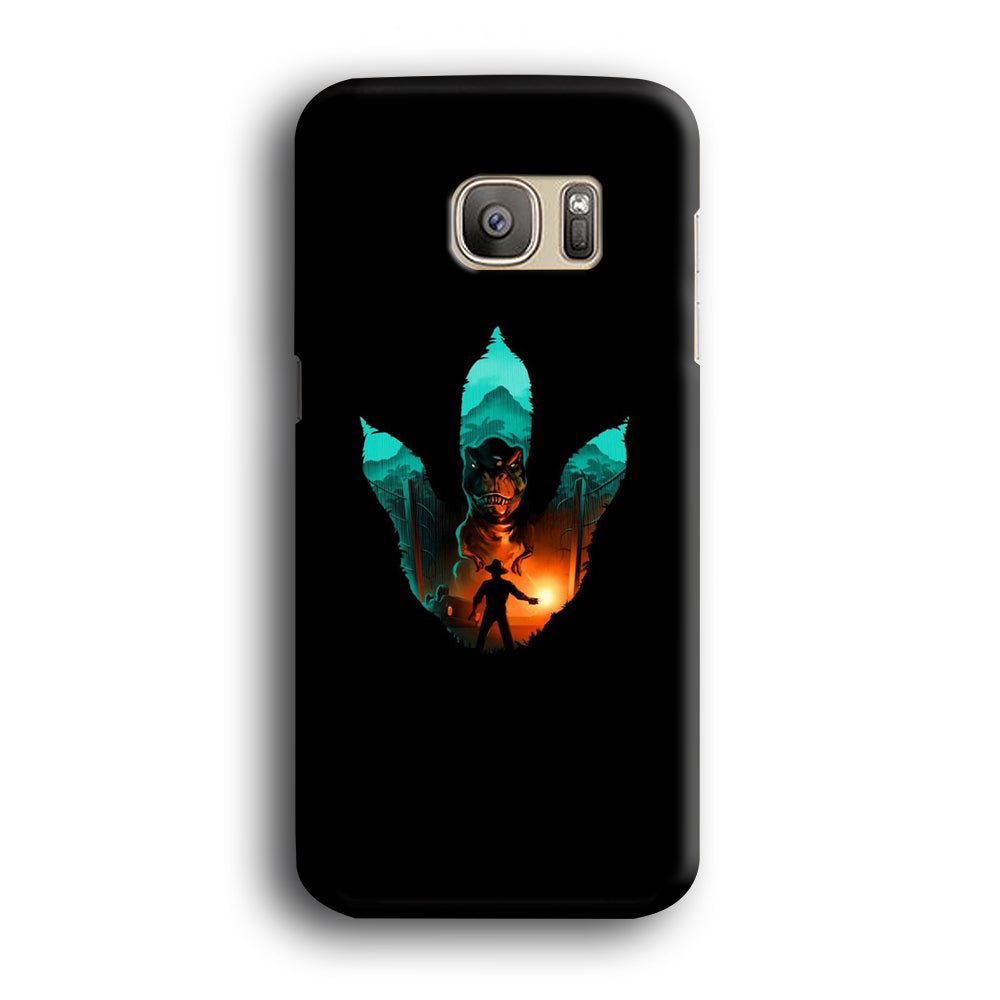 Jurassic Park Footprint T Rex Samsung Galaxy S7 Edge Case