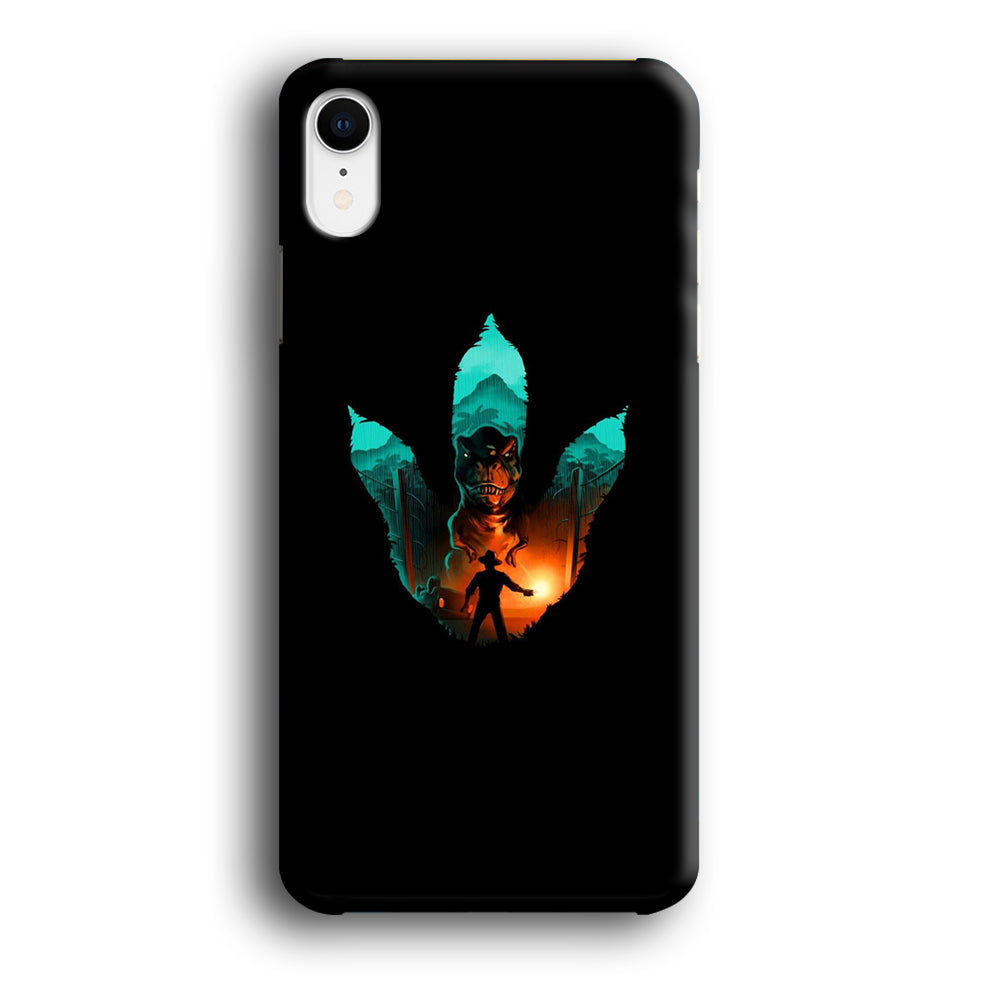 Jurassic Park Footprint T Rex iPhone XR Case