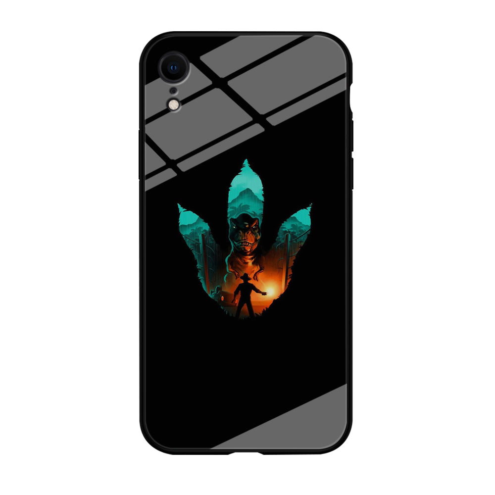 Jurassic Park Footprint T Rex iPhone XR Case