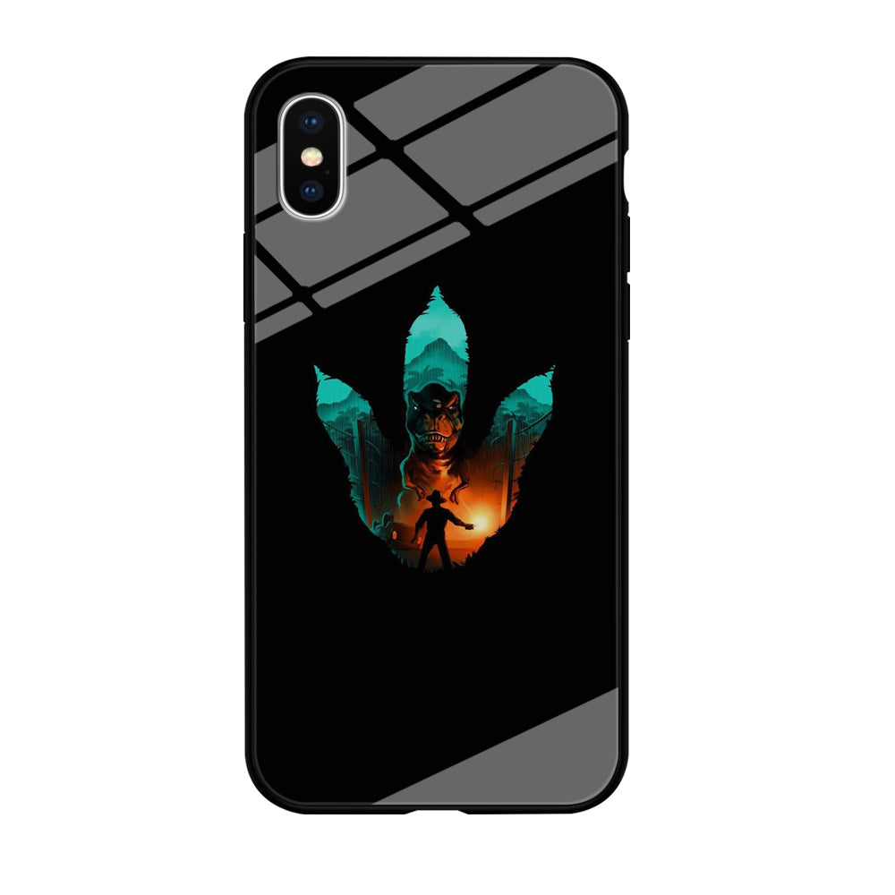 Jurassic Park Footprint T Rex iPhone X Case
