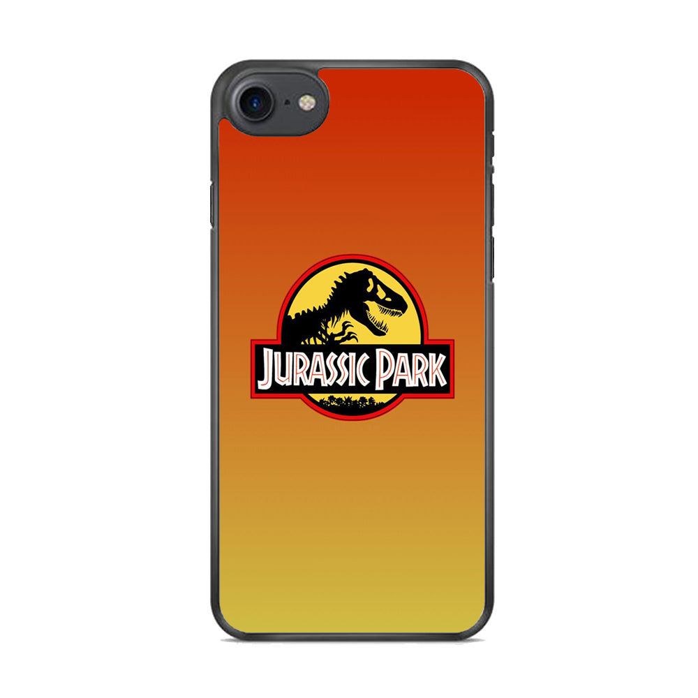 Jurassic Park Orange Sunset iPhone 7 Case