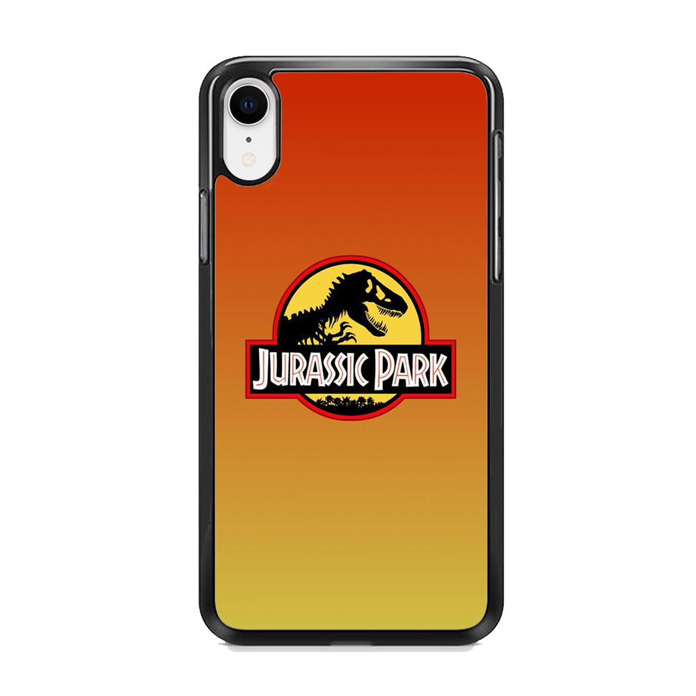 Jurassic Park Orange Sunset iPhone XR Case