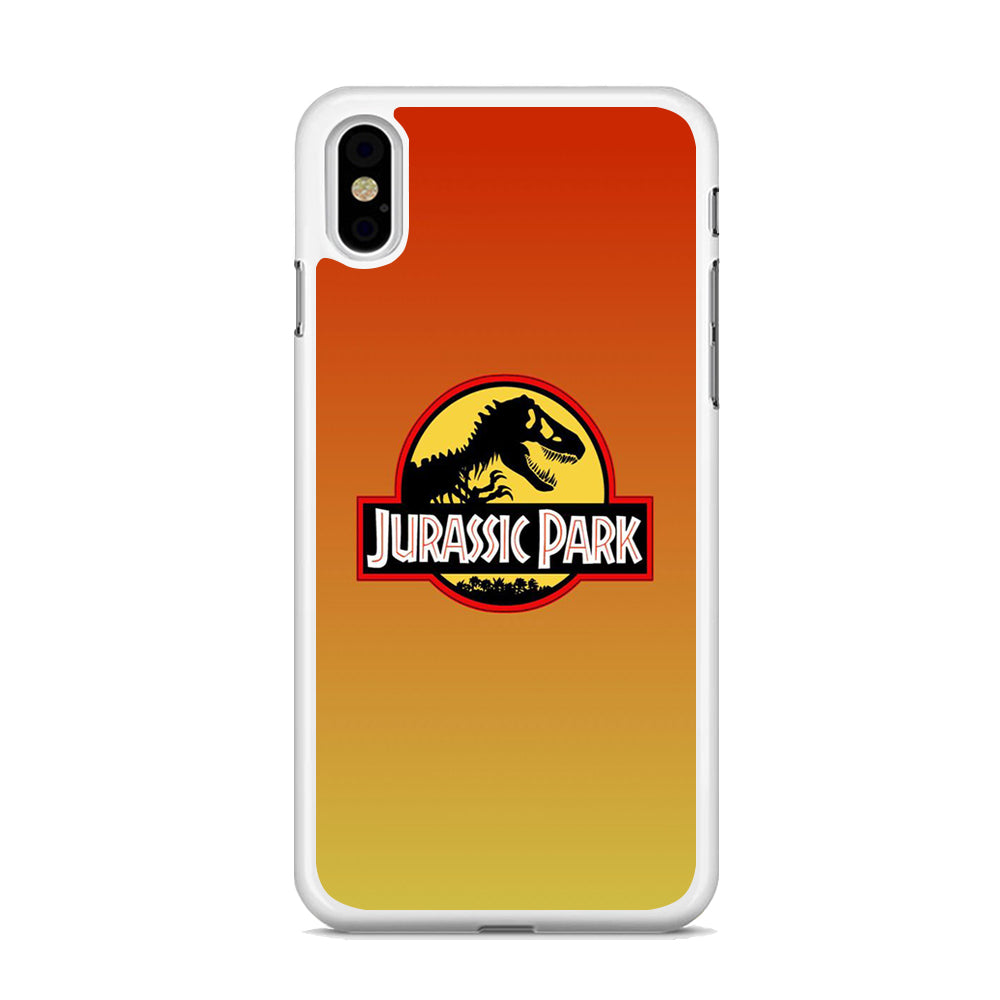 Jurassic Park Orange Sunset iPhone X Case