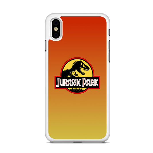 Jurassic Park Orange Sunset iPhone X Case