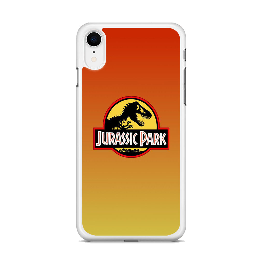 Jurassic Park Orange Sunset iPhone XR Case
