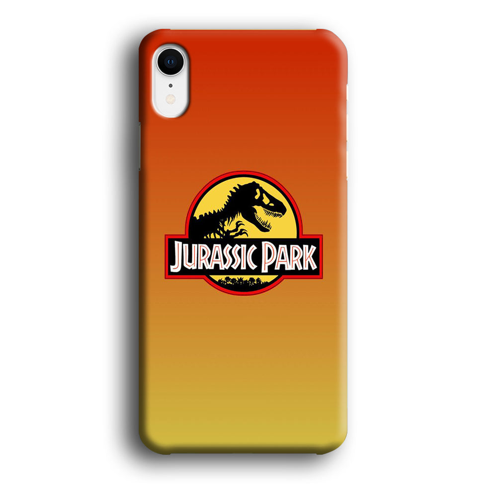 Jurassic Park Orange Sunset iPhone XR Case