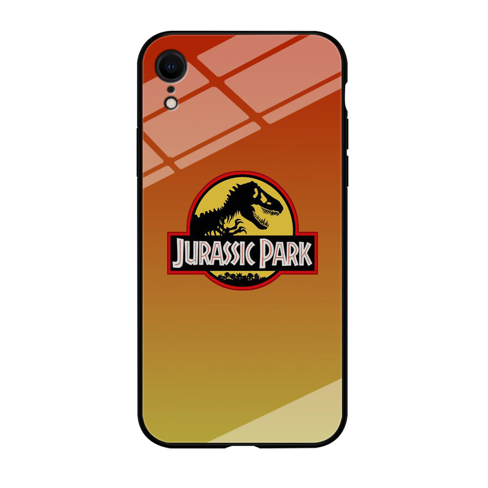 Jurassic Park Orange Sunset iPhone XR Case