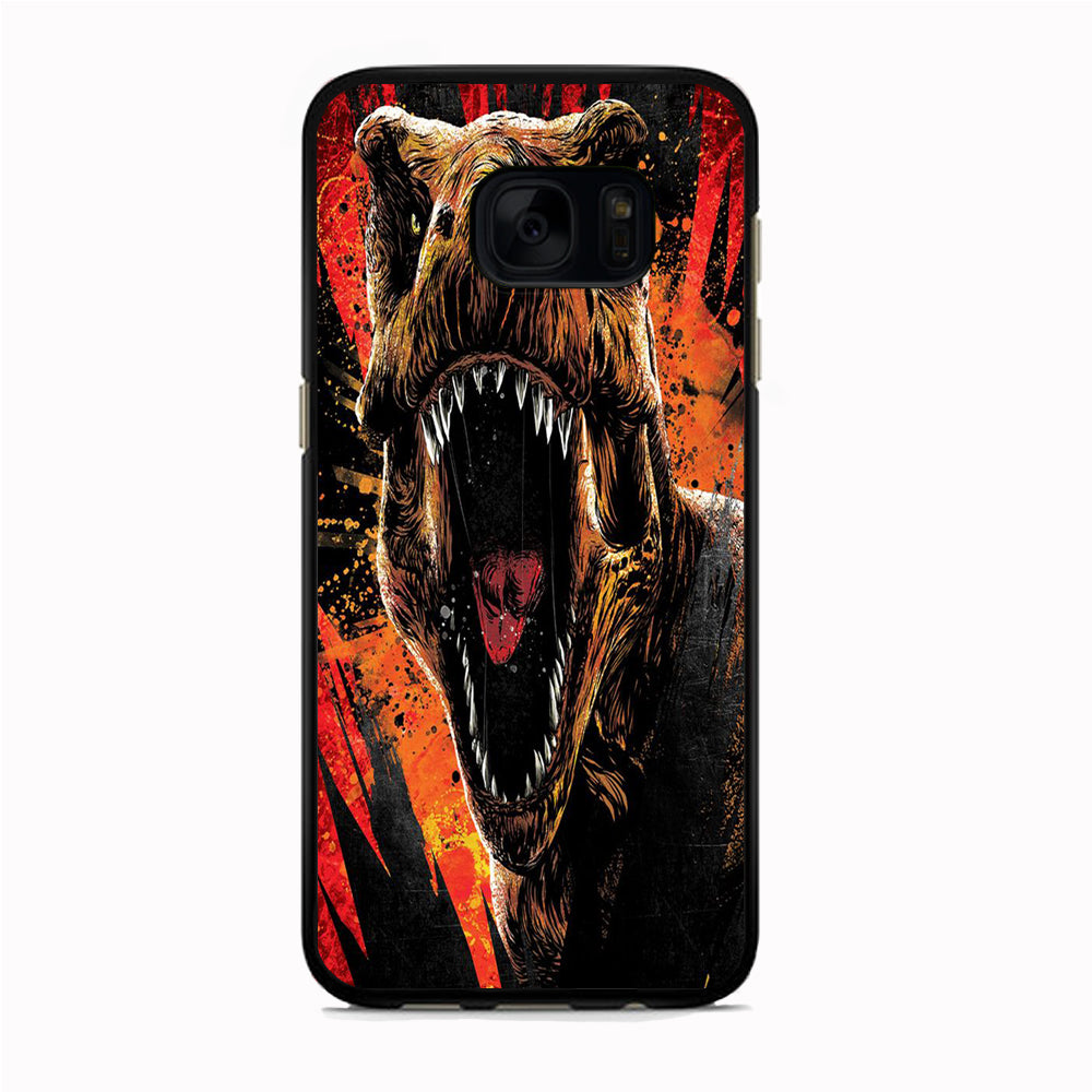 Jurassic World Angry T Rex Samsung Galaxy S7 Edge Case