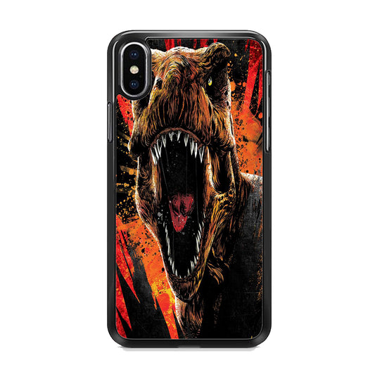 Jurassic World Angry T Rex iPhone X Case