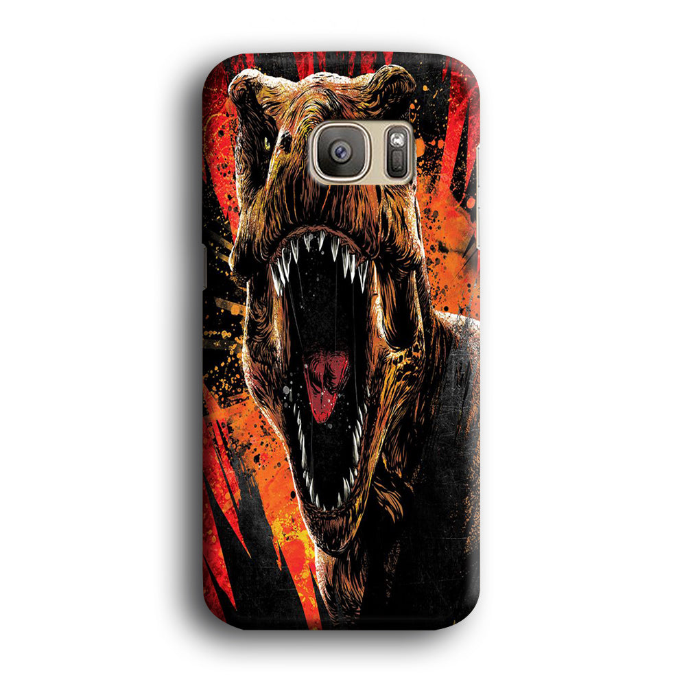 Jurassic World Angry T Rex Samsung Galaxy S7 Edge Case