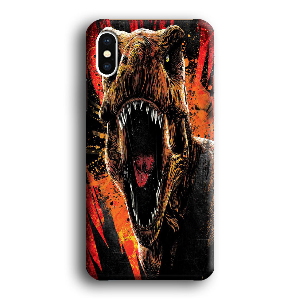 Jurassic World Angry T Rex iPhone X Case