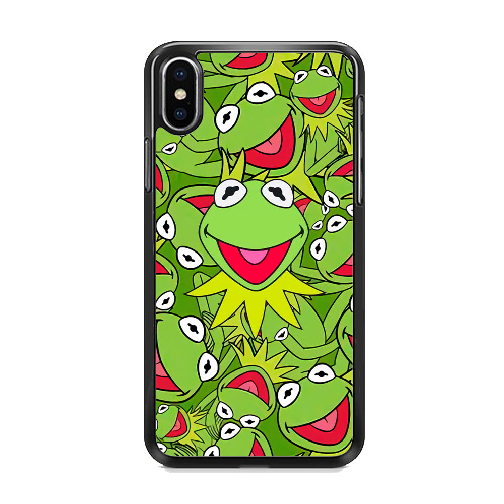 Kermit Frog Smile Block of Smile iPhone X Case