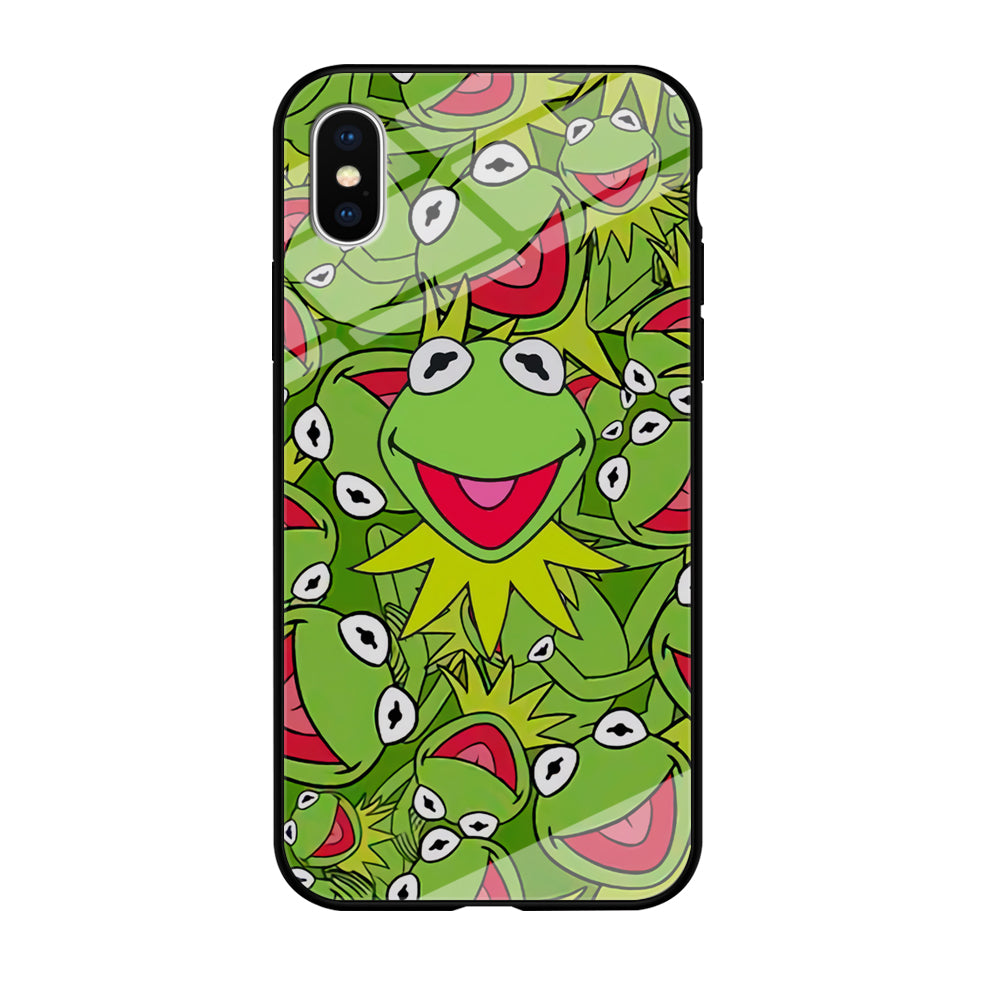 Kermit Frog Smile Block of Smile iPhone X Case