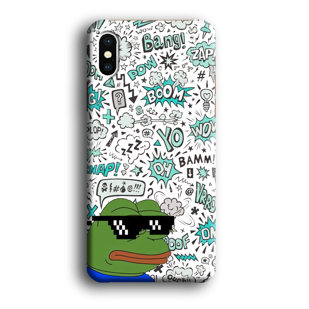 Kermit Frog like Boss iPhone X Case