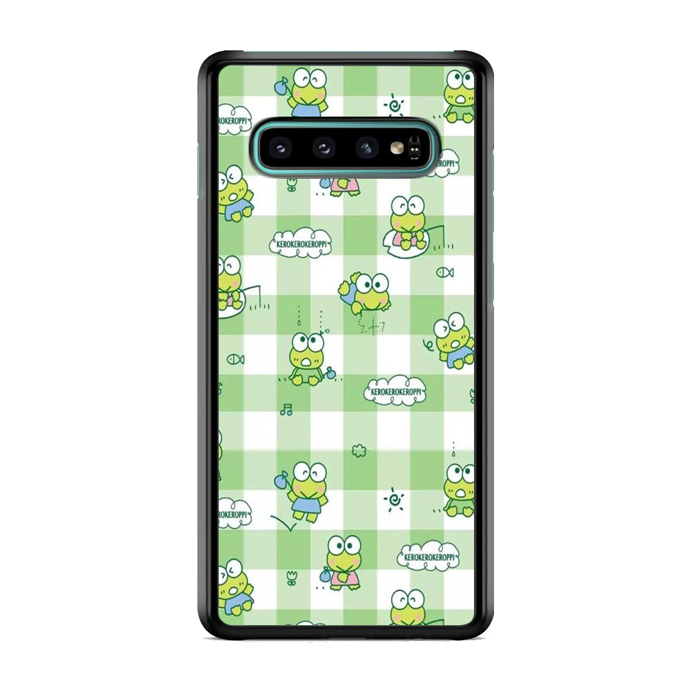 Keroppi Flannel Wallpaper Samsung Galaxy S10 Case