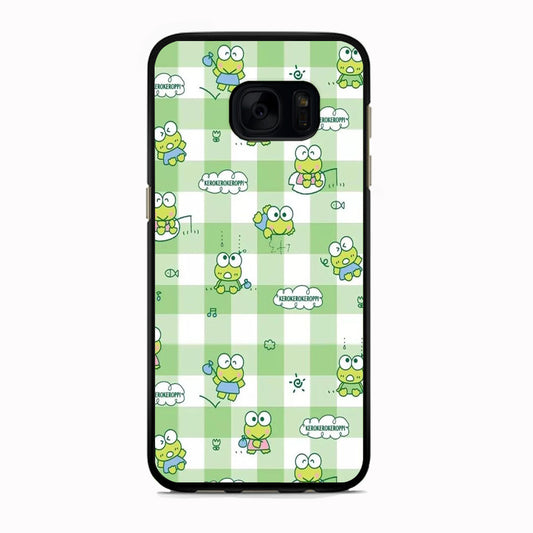 Keroppi Flannel Wallpaper Samsung Galaxy S7 Edge Case
