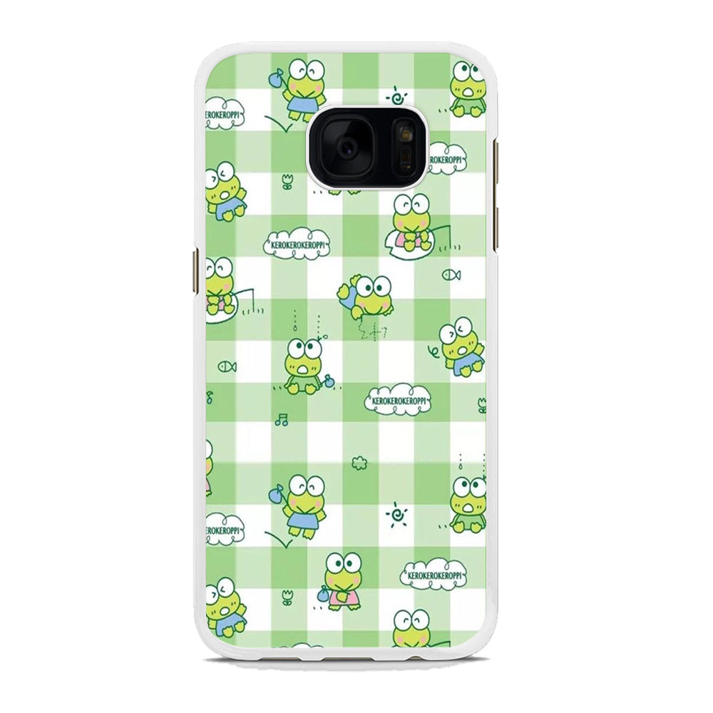 Keroppi Flannel Wallpaper Samsung Galaxy S7 Edge Case