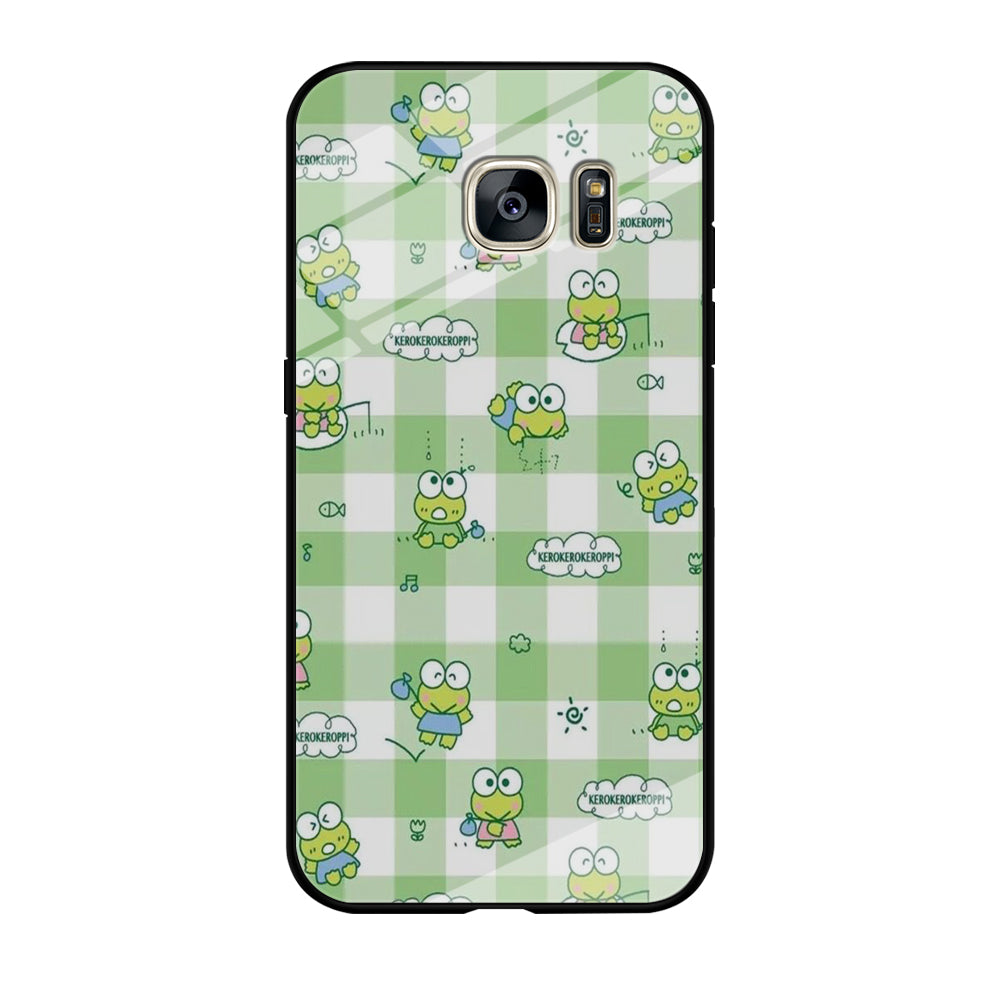 Keroppi Flannel Wallpaper Samsung Galaxy S7 Edge Case