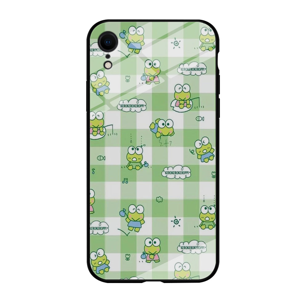 Keroppi Flannel Wallpaper iPhone XR Case