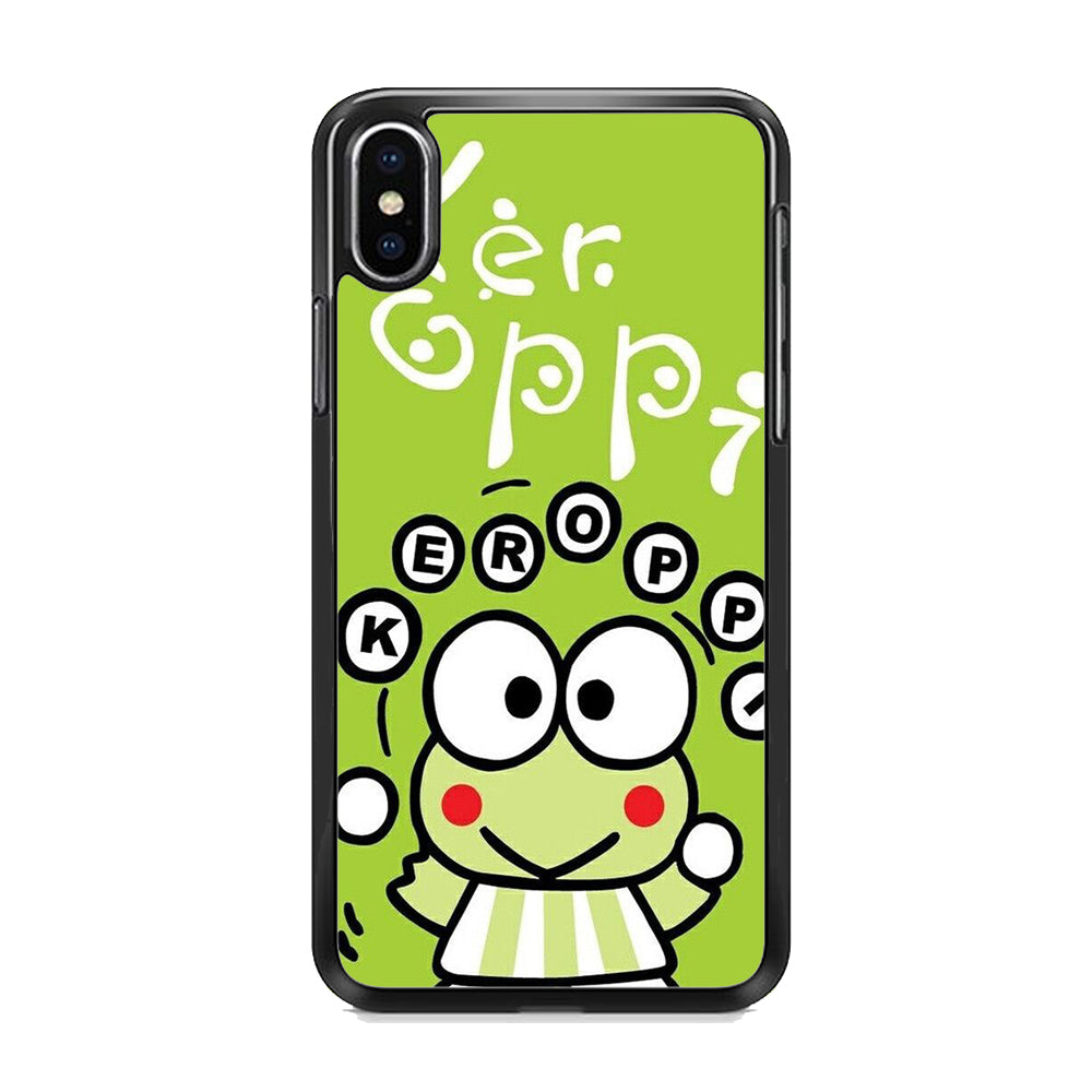 Keroppi Green Cute iPhone XS Case