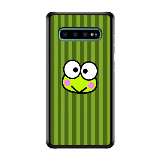 Keroppi Stripe Royal Green Samsung Galaxy S10 Case