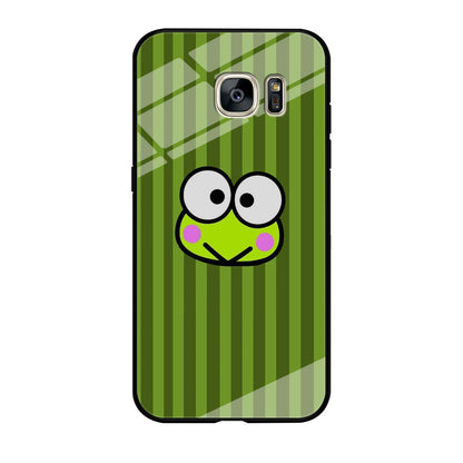 Keroppi Stripe Royal Green Samsung Galaxy S7 Edge Case