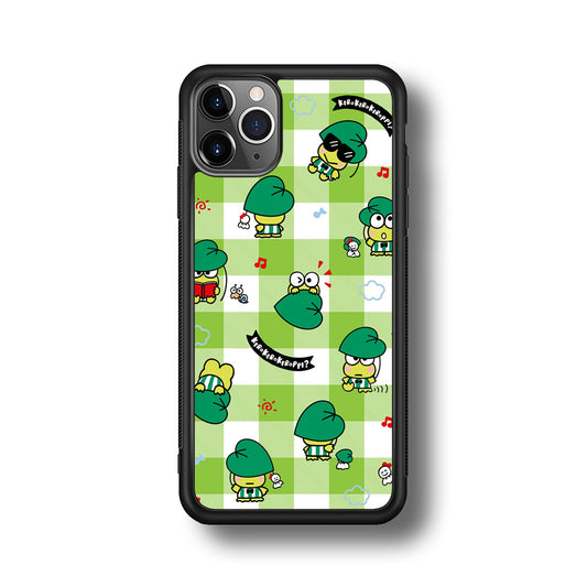 Keroppi on Green Flanel iPhone 11 Pro Max Case