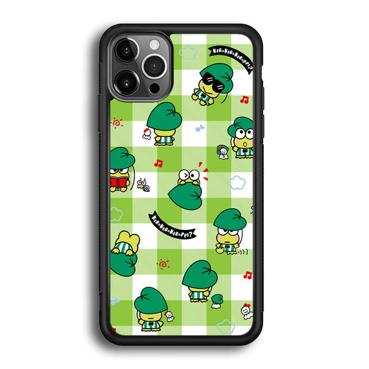 Keroppi on Green Flanel iPhone 12 Pro Case
