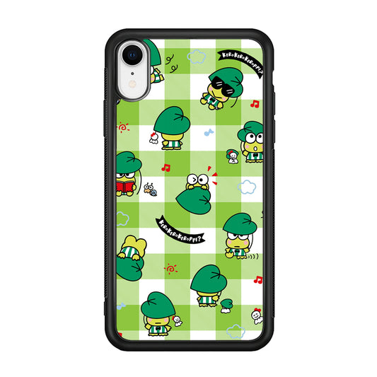 Keroppi on Green Flanel iPhone XR Case