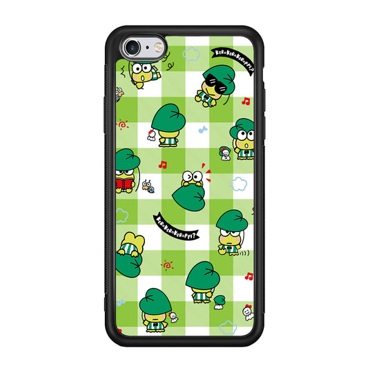 Keroppi on Green Flanel iPhone 6 | 6s Case