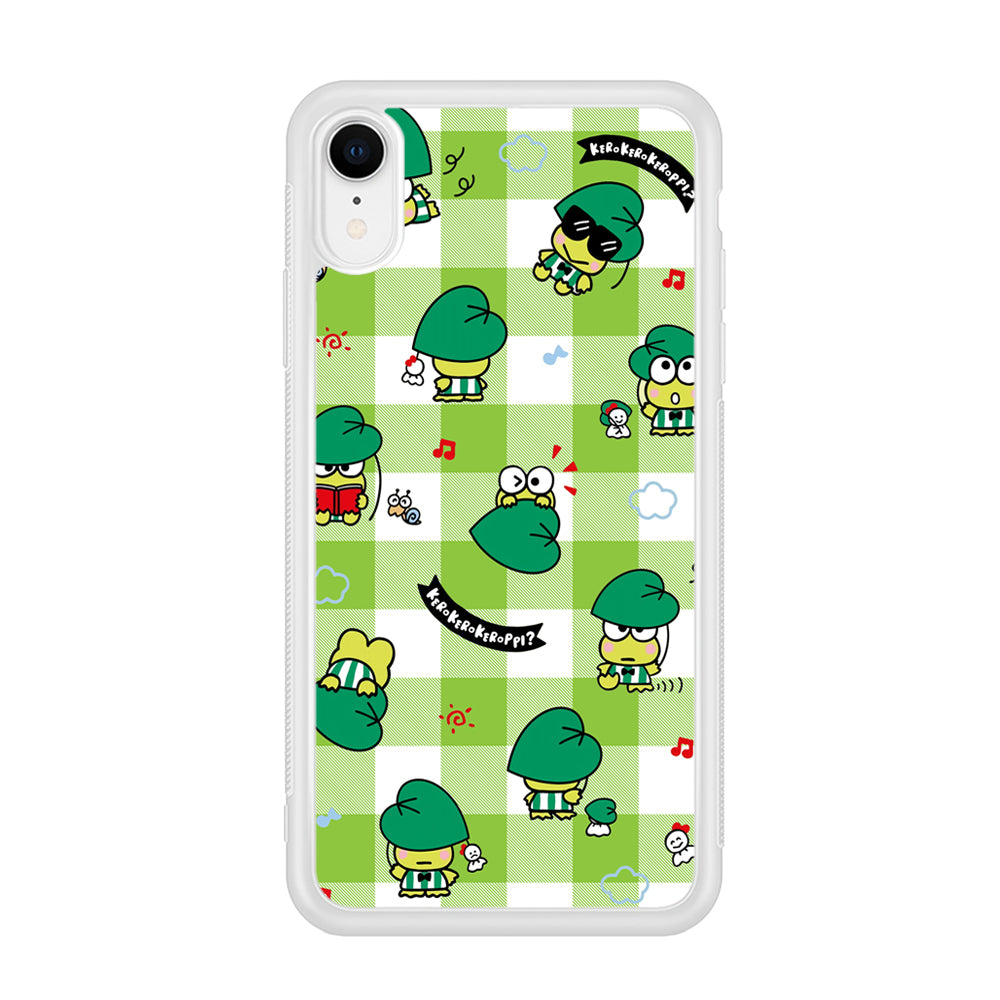 Keroppi on Green Flanel iPhone XR Case