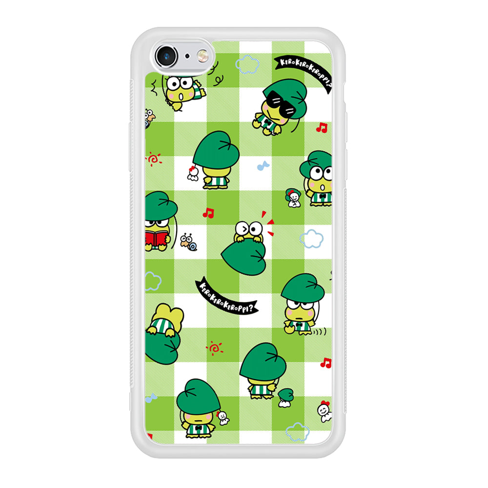 Keroppi on Green Flanel iPhone 6 | 6s Case