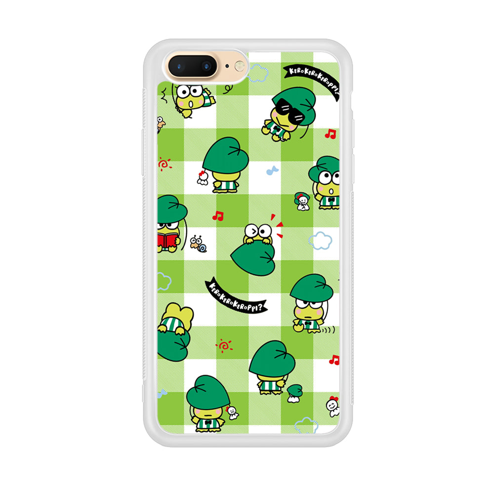 Keroppi on Green Flanel iPhone 7 Plus Case