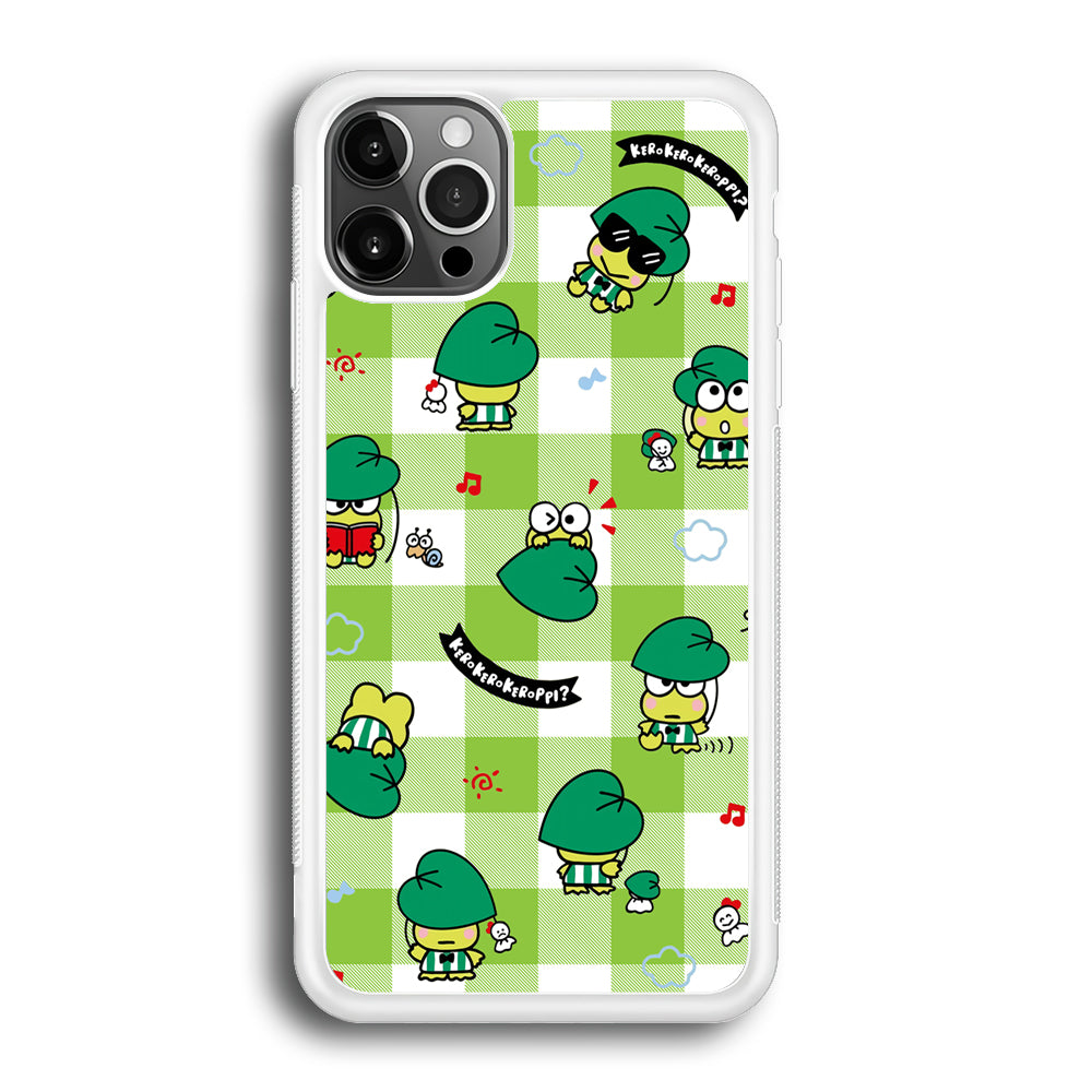 Keroppi on Green Flanel iPhone 12 Pro Case