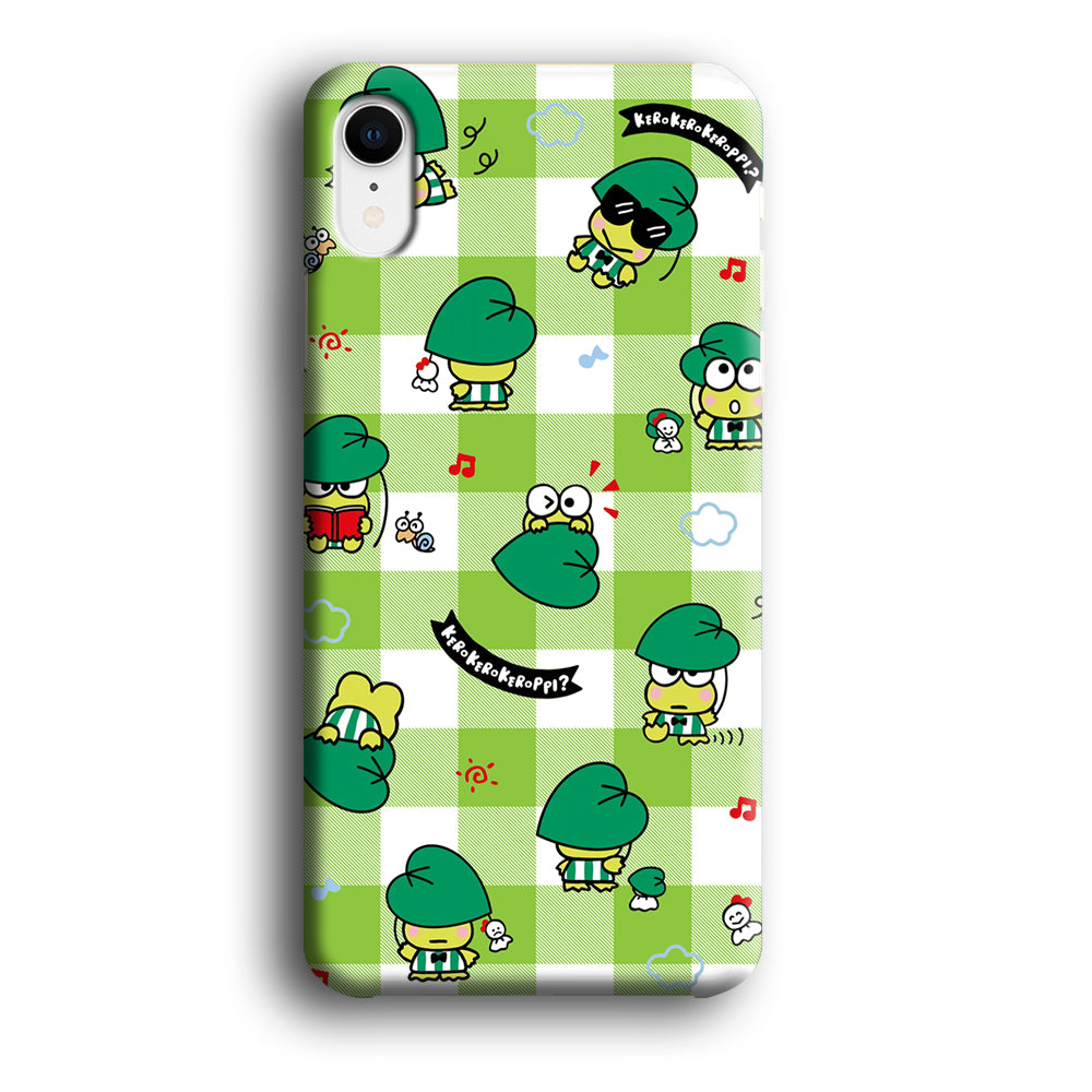 Keroppi on Green Flanel iPhone XR Case