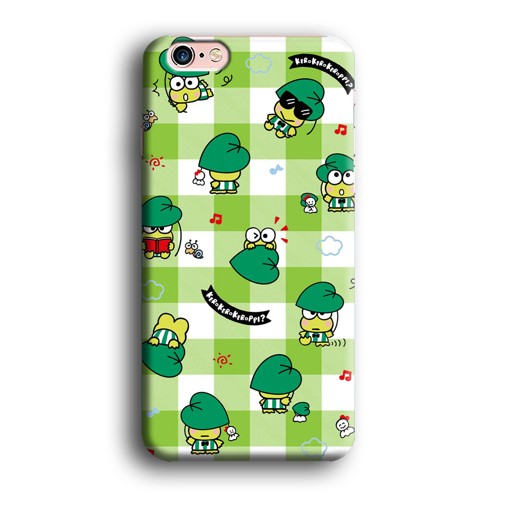 Keroppi on Green Flanel iPhone 6 | 6s Case