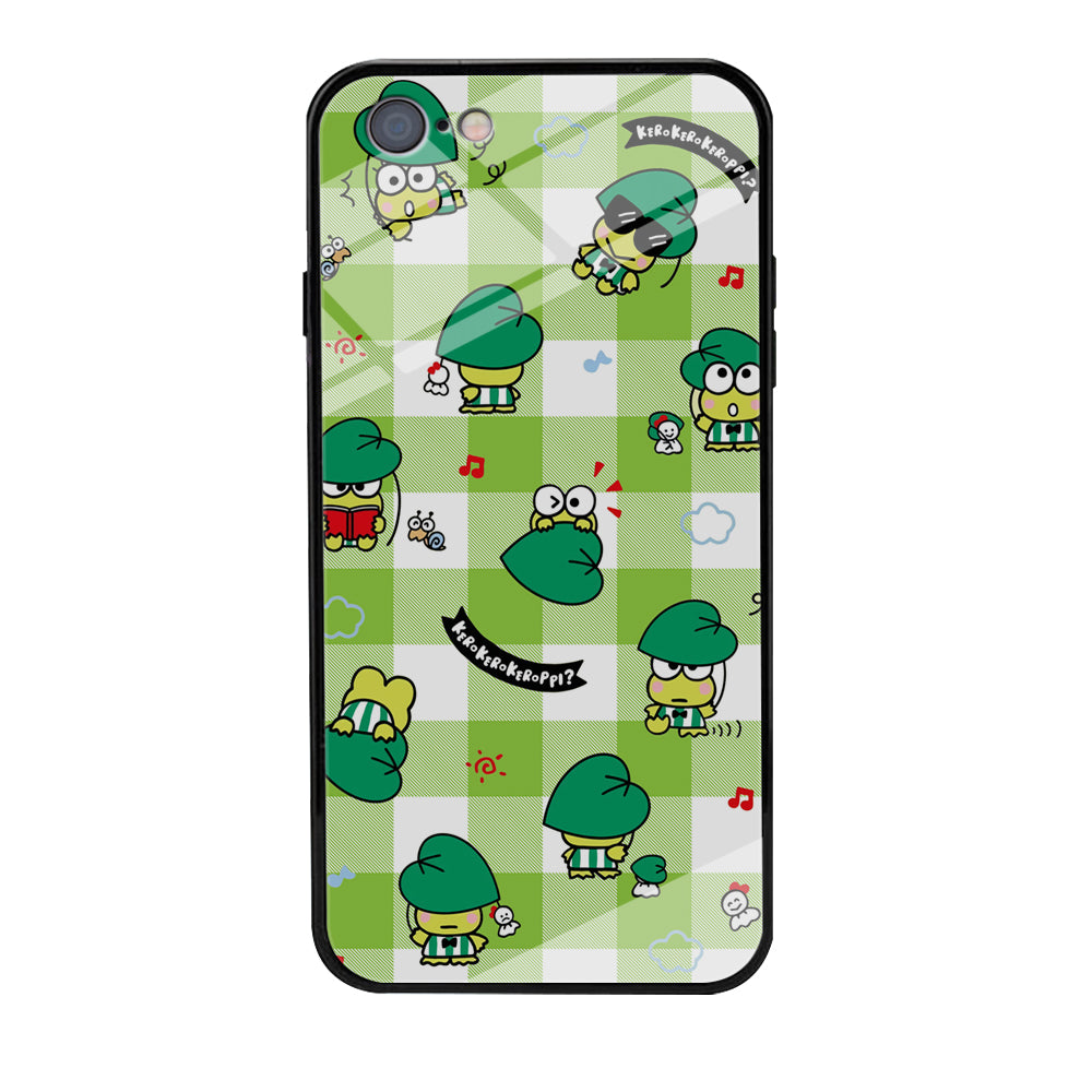 Keroppi on Green Flanel iPhone 6 | 6s Case