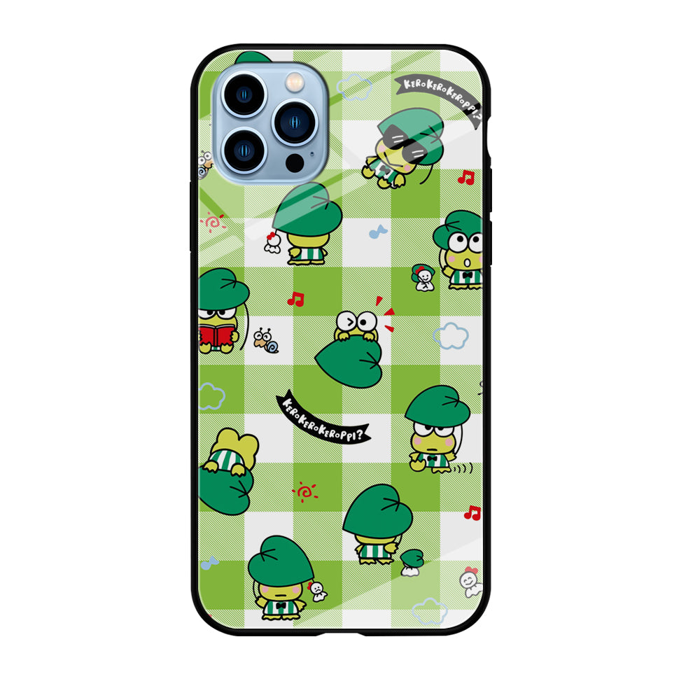 Keroppi on Green Flanel iPhone 12 Pro Case