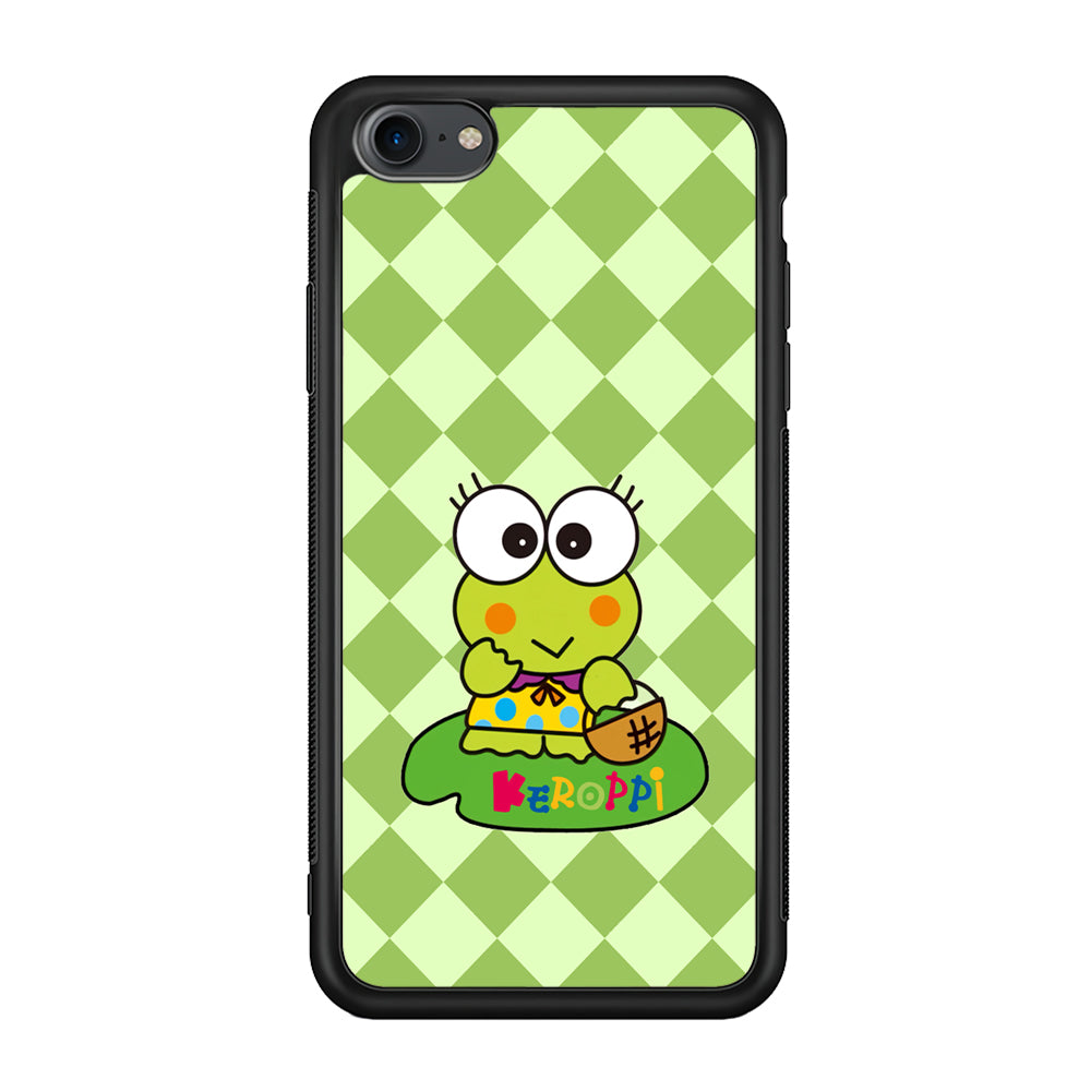 Keroppi on Lotus Leaf iPhone 8 Case