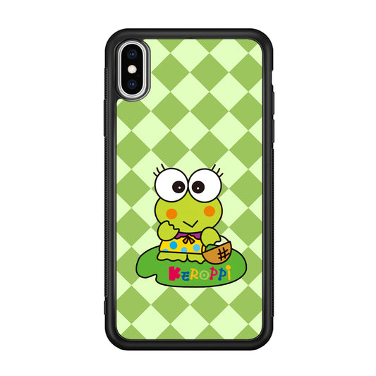 Keroppi on Lotus Leaf iPhone X Case